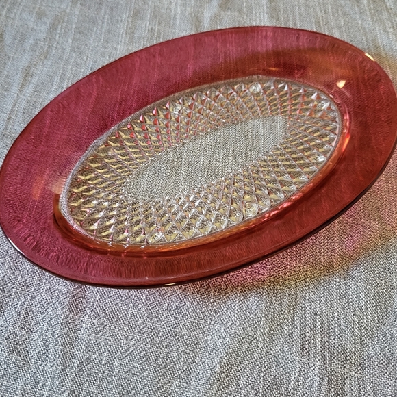 🎄Vintage Rare RedIndiana glass dish and with cream and sugar bowl like new - Picture 4 of 14